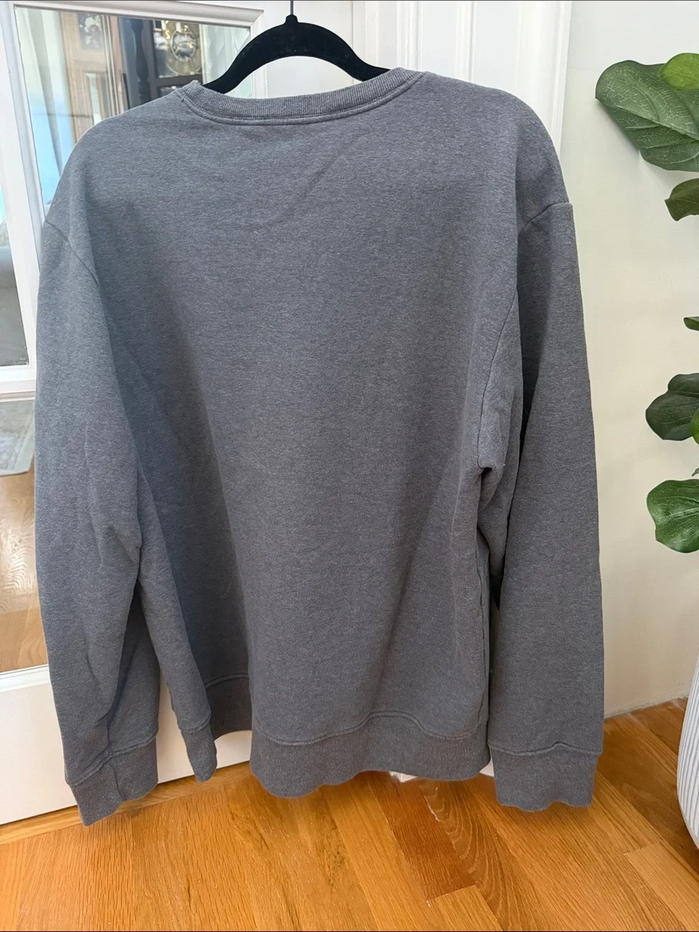 The North Face Men's Charcoal Gray Crewneck Sweatshirt with Logo